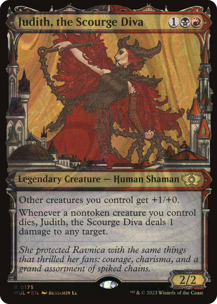 Judith, the Scourge Diva (Halo Foil) (Showcase) (175) Foil - Multiverse Legends