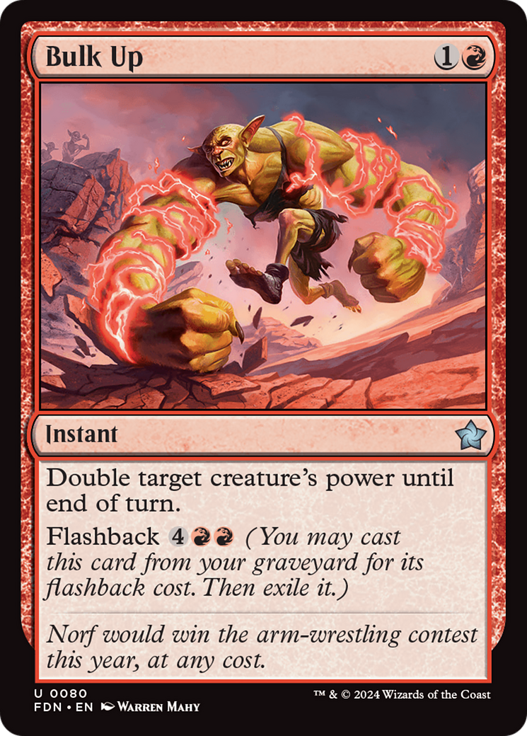 Bulk Up (080) Foil - Foundations