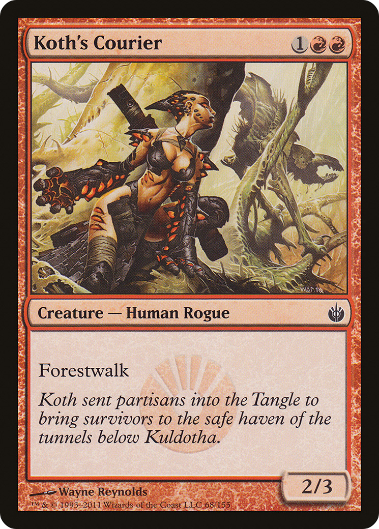 Koth's Courier (068) Foil - Mirrodin Besieged