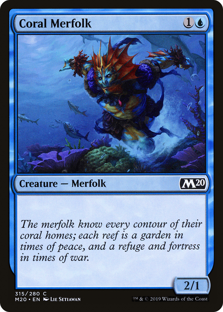 Coral Merfolk (315) - Core Set 2020