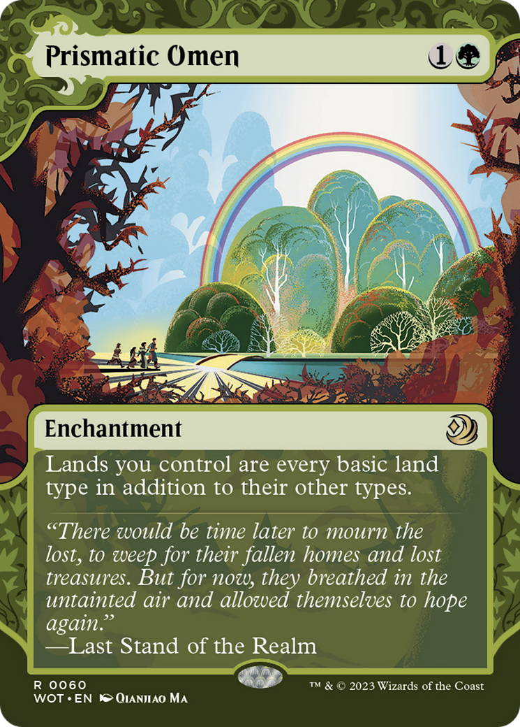 Prismatic Omen (Showcase) (060) Foil - Wilds of Eldraine: Enchanting Tales