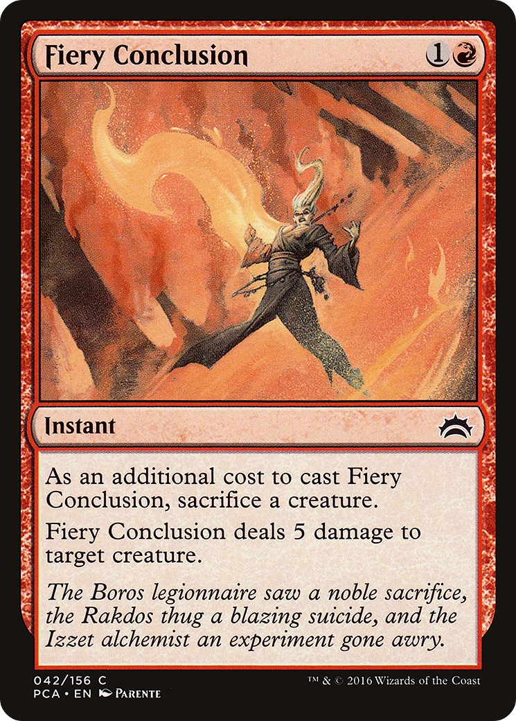 Fiery Conclusion (042) - Planechase Anthology