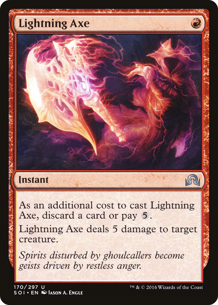 Lightning Axe (170) Foil - Shadows over Innistrad