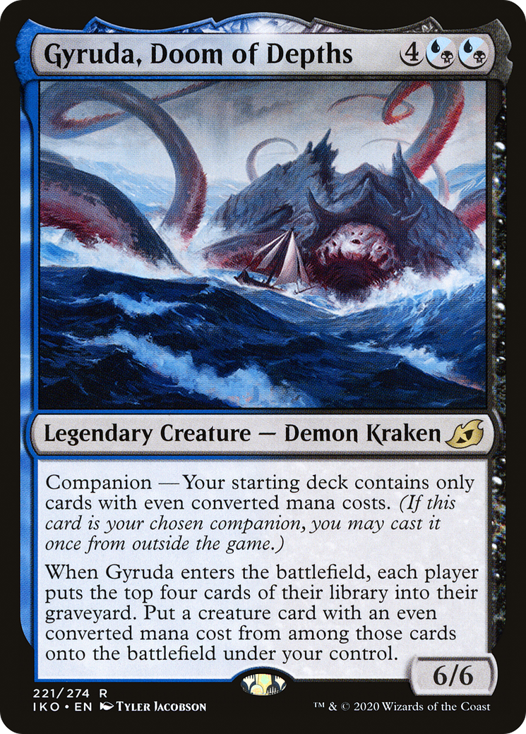 Gyruda, Doom of Depths (221) Foil - Ikoria: Lair of Behemoths