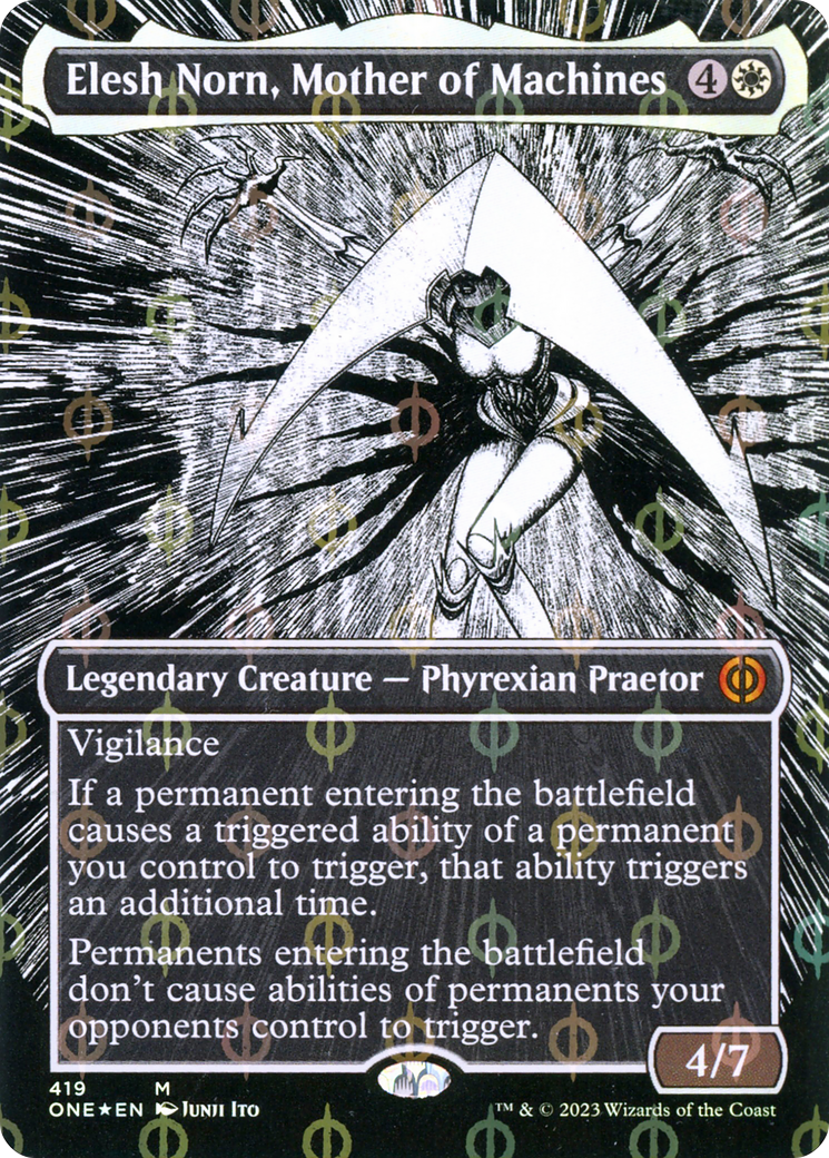 Elesh Norn, Mother of Machines (Showcase) (419) Foil - Phyrexia: All Will Be One