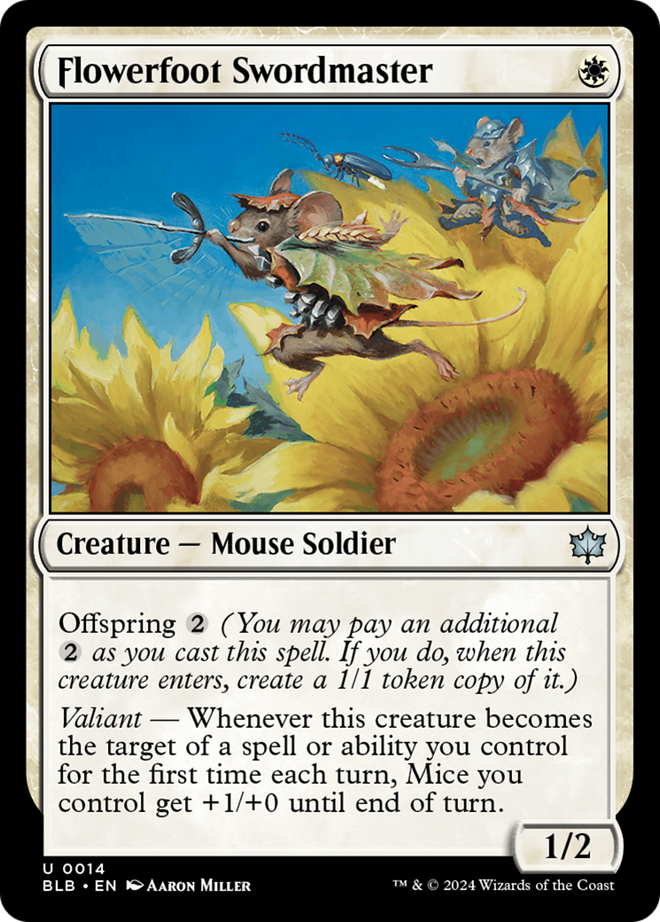 Flowerfoot Swordmaster (014) Foil - Bloomburrow
