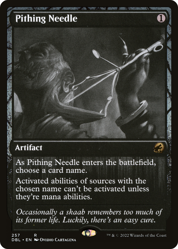 Pithing Needle (257) Foil - Innistrad: Double Feature