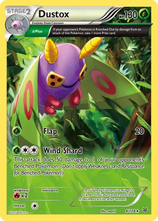 Dustox (Delta) (8) Reverse Holofoil - XY Roaring Skies