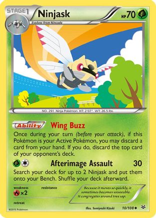 Ninjask (10) Reverse Holofoil - XY Roaring Skies