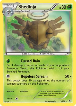 Shedinja (11) Reverse Holofoil - XY Roaring Skies