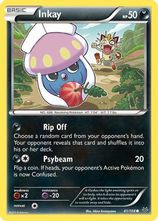 Inkay (41) Reverse Holofoil - XY Roaring Skies