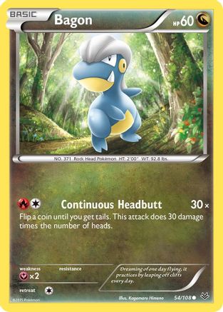 Bagon (54) Reverse Holofoil - XY Roaring Skies