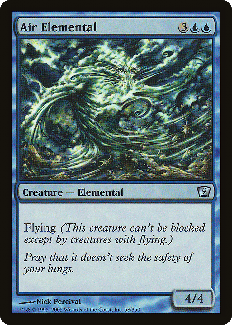 Air Elemental (058) Foil - Ninth Edition
