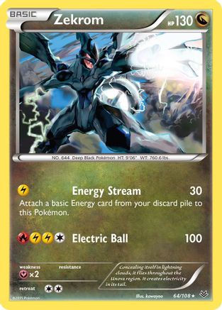 Zekrom (64) Reverse Holofoil - XY Roaring Skies