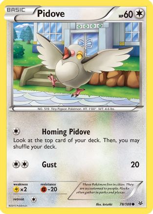 Pidove (78) Reverse Holofoil - XY Roaring Skies