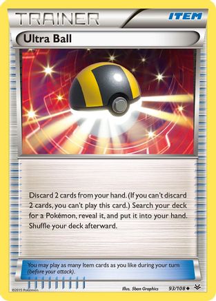 Ultra Ball (93) Reverse Holofoil - XY Roaring Skies