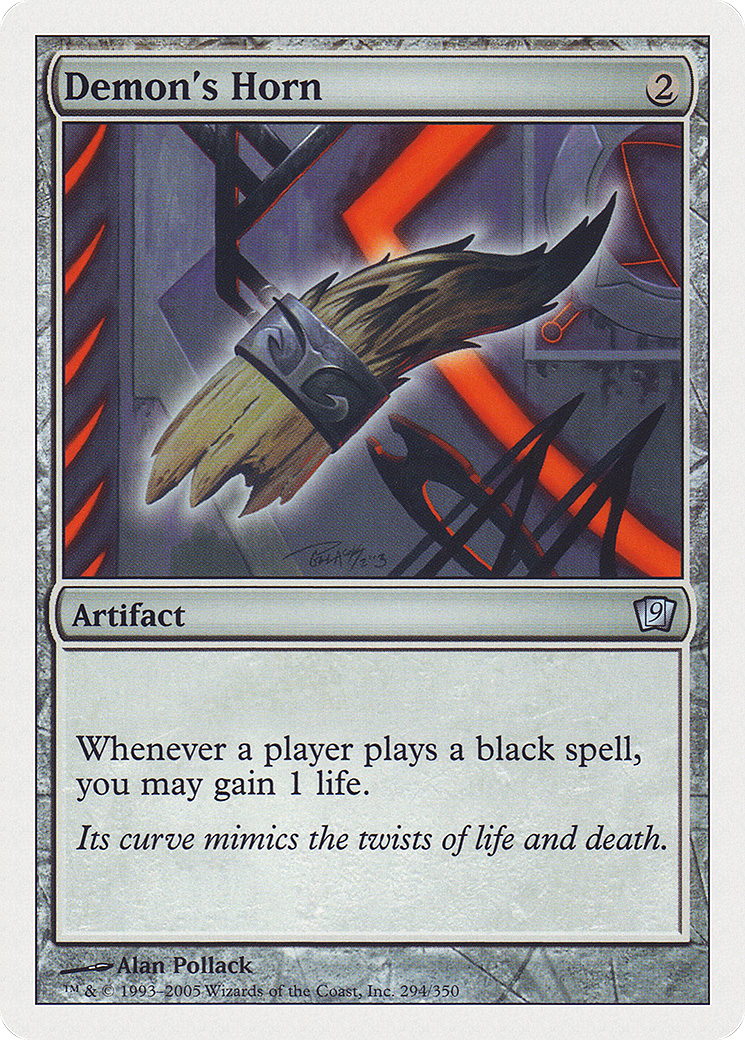 Demon's Horn (294) Foil - Ninth Edition