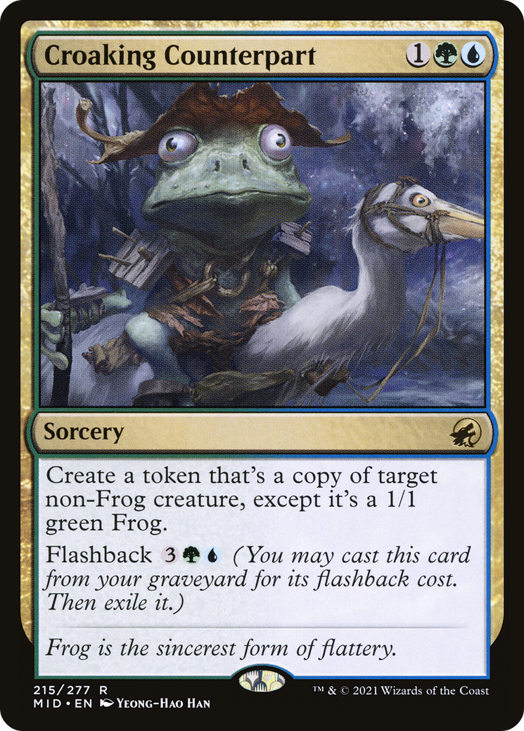 Croaking Counterpart (215) Foil - Innistrad: Midnight Hunt