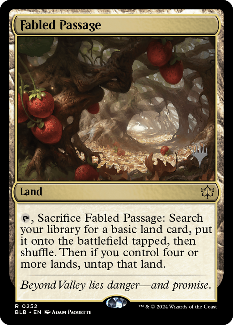 Fabled Passage (252) Foil - Bloomburrow Promos