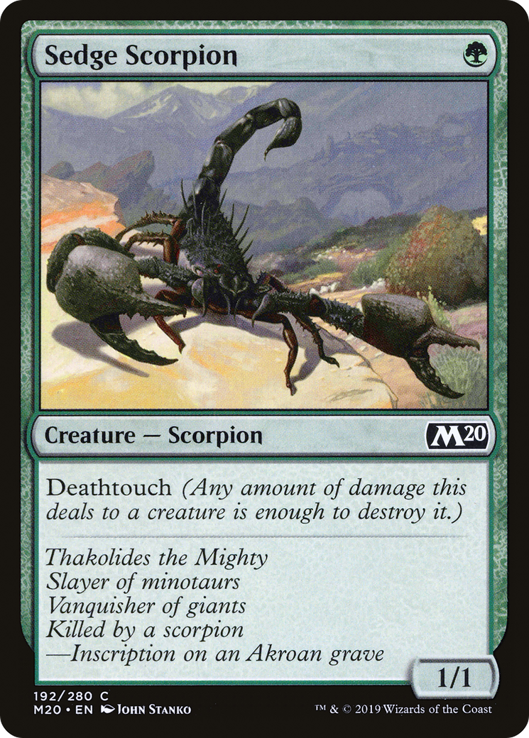 Sedge Scorpion (192) Foil - Core Set 2020