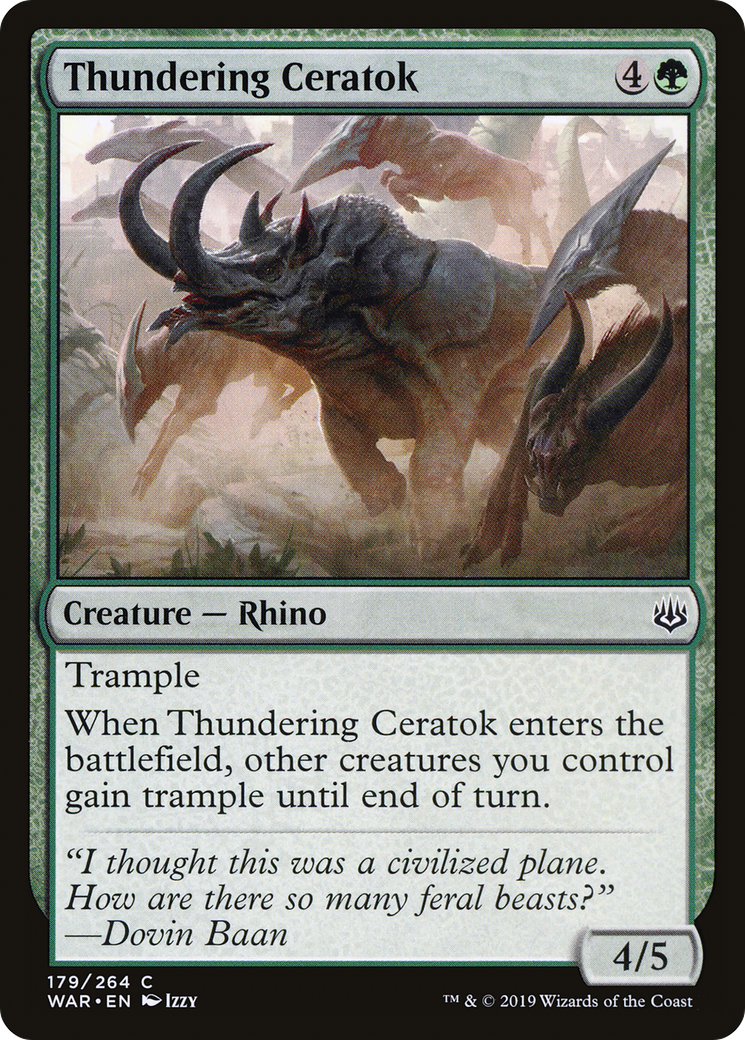 Thundering Ceratok (179) - War of the Spark
