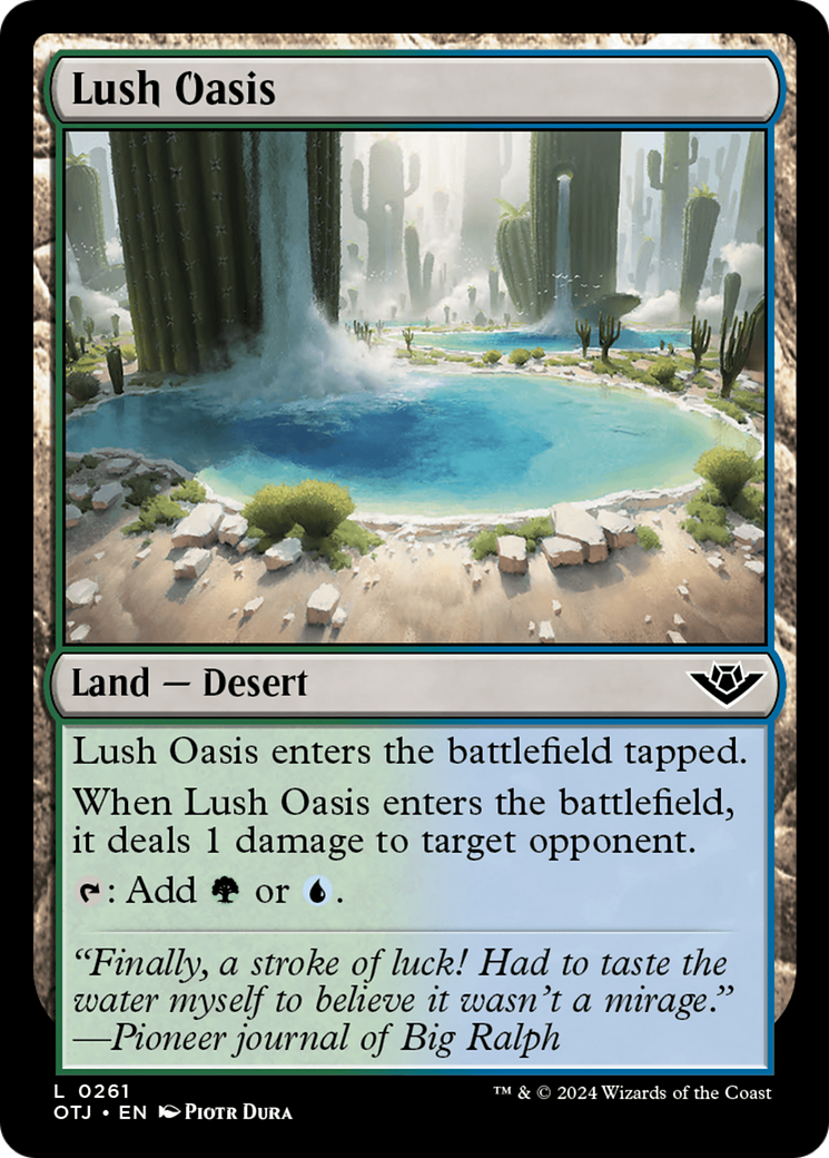 Lush Oasis (261) Foil - Outlaws of Thunder Junction