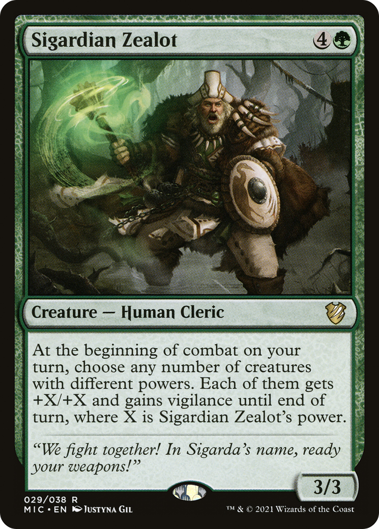 Sigardian Zealot (029) - Midnight Hunt Commander