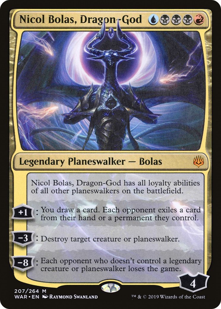 Nicol Bolas, Dragon-God (207) Foil - War of the Spark