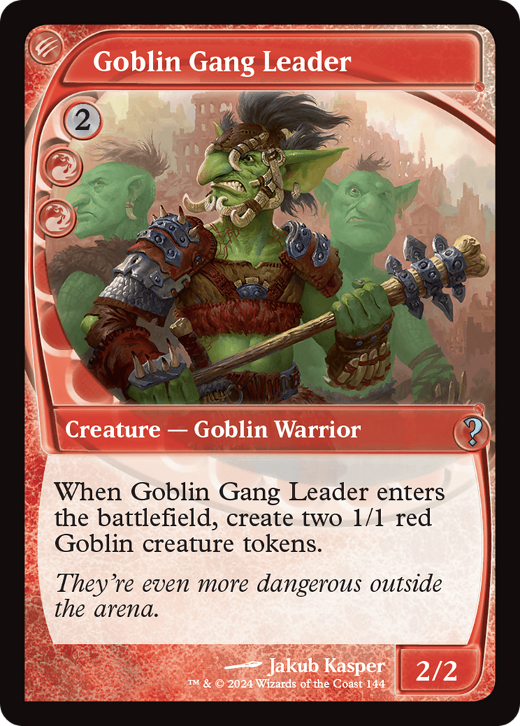 Goblin Gang Leader (Future Sight) (144) Foil - Mystery Booster 2