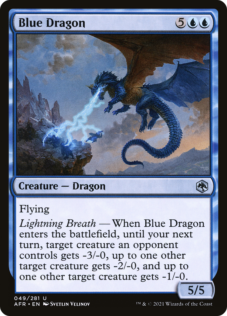 Blue Dragon (049) Foil - Adventures in the Forgotten Realms