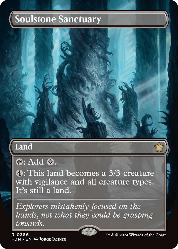 Soulstone Sanctuary (Borderless) (356) Foil - Foundations