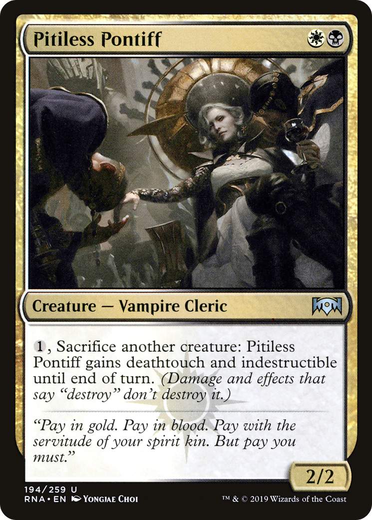 Pitiless Pontiff (194) Foil - Ravnica Allegiance
