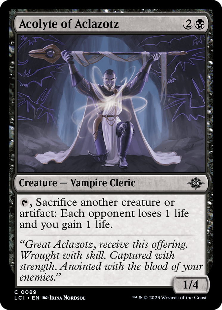 Acolyte of Aclazotz (089) Foil - The Lost Caverns of Ixalan