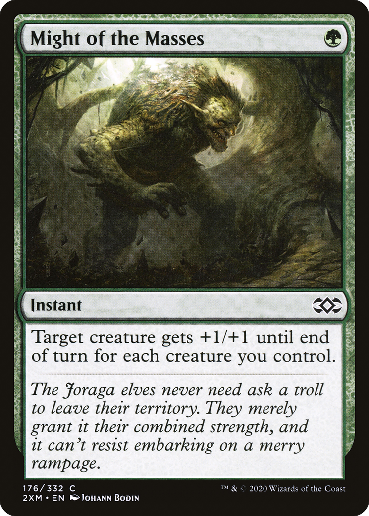 Might of the Masses (176) Foil - Double Masters