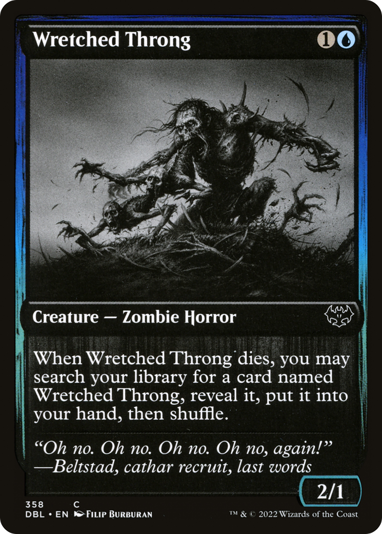 Wretched Throng (358) Foil - Innistrad: Double Feature