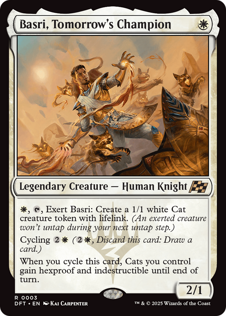 Basri, Tomorrow's Champion Foil (003) - Aetherdrift