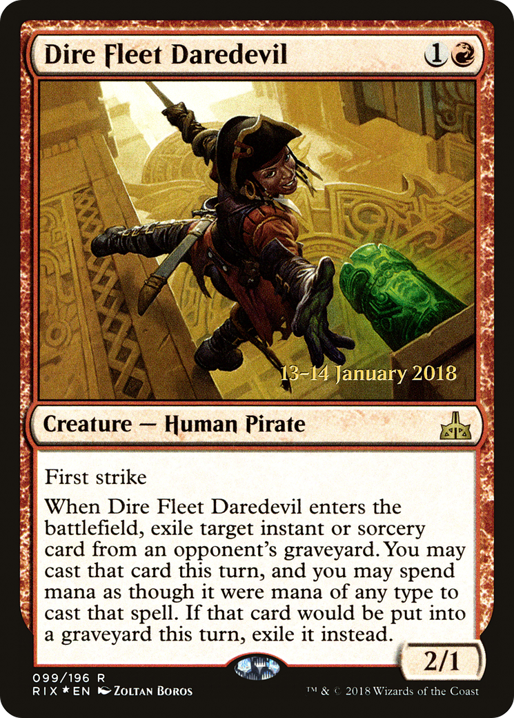 Dire Fleet Daredevil (099) Foil - Rivals of Ixalan Promos