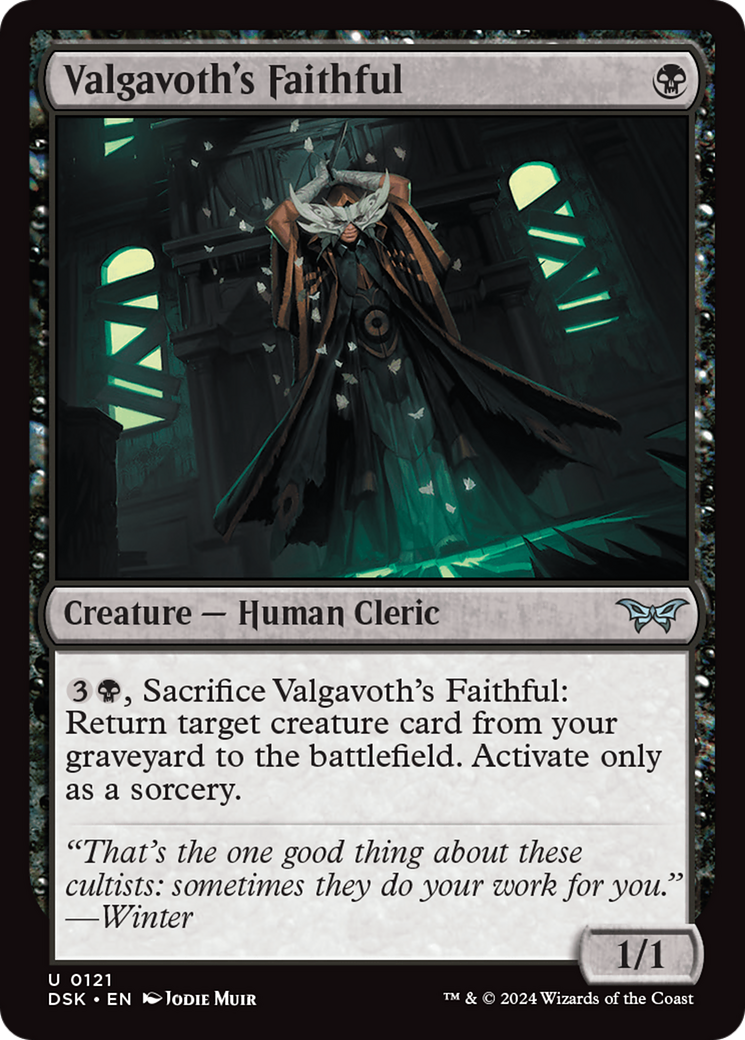 Valgavoth's Faithful (121) Foil - Duskmourn: House of Horror