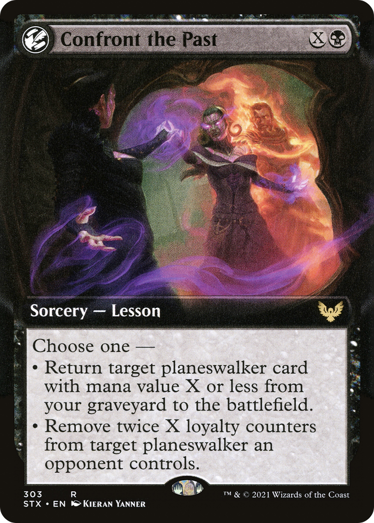 Confront the Past (Extended Art) (303) Foil - Strixhaven: School of Mages