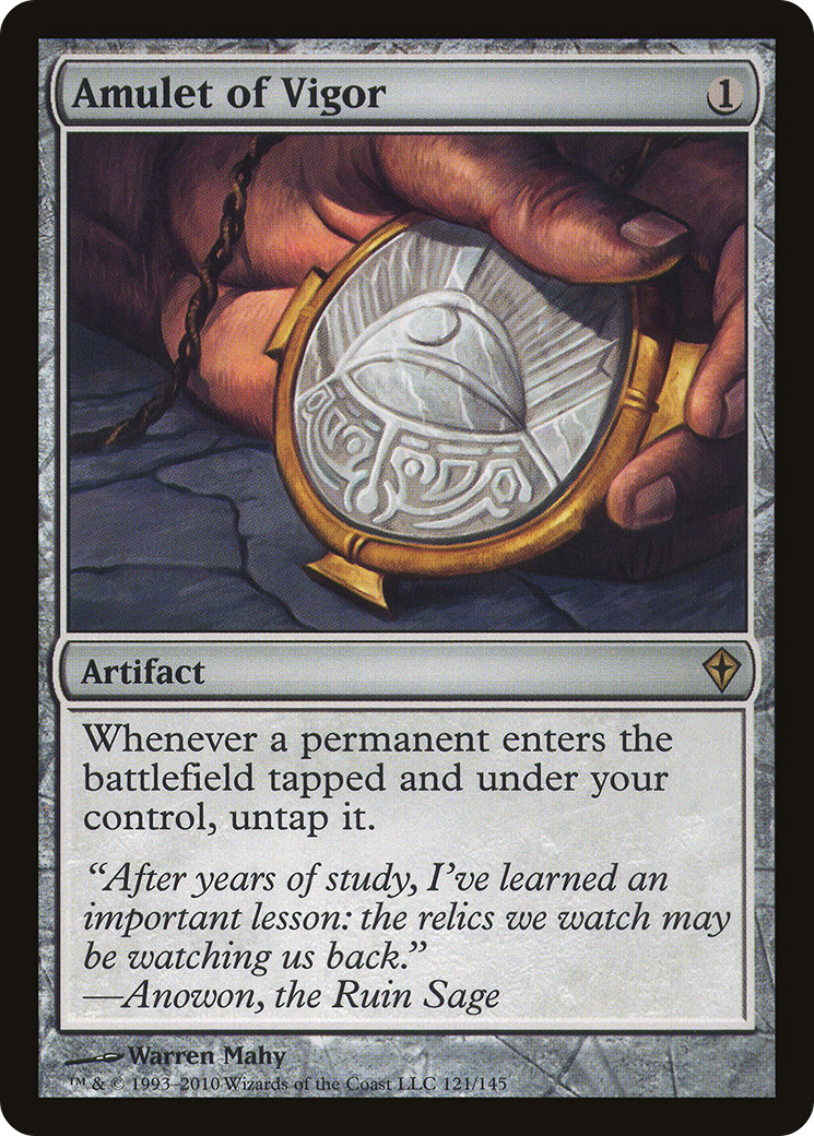 Amulet of Vigor (121) Foil - Worldwake