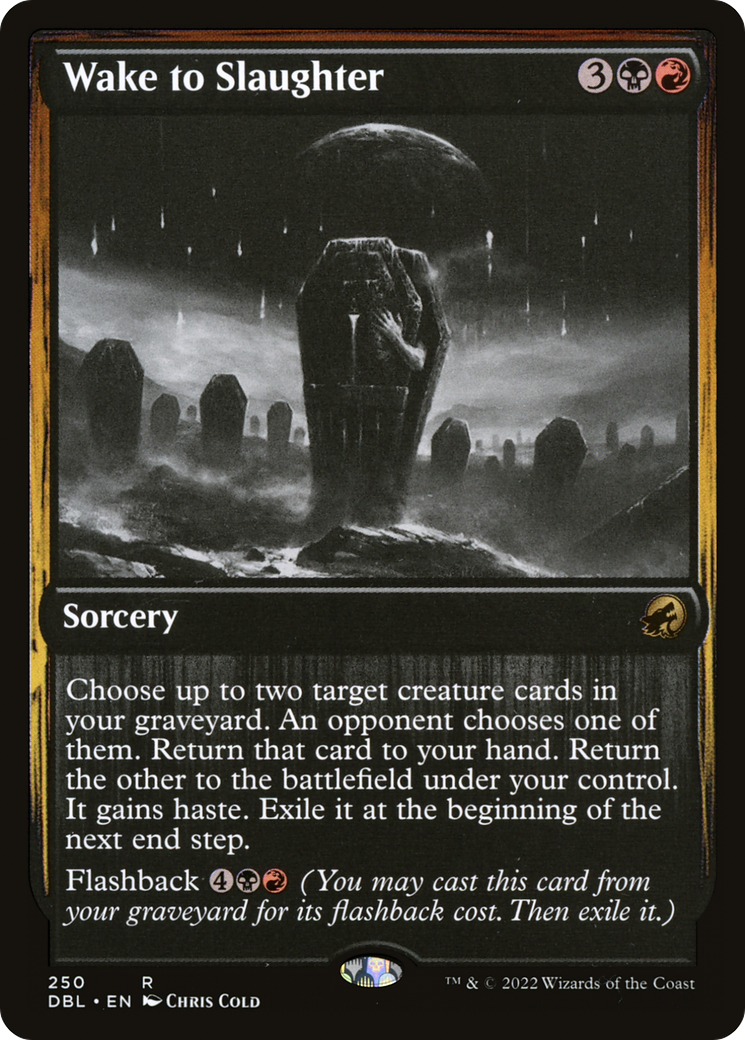 Wake to Slaughter (250) Foil - Innistrad: Double Feature