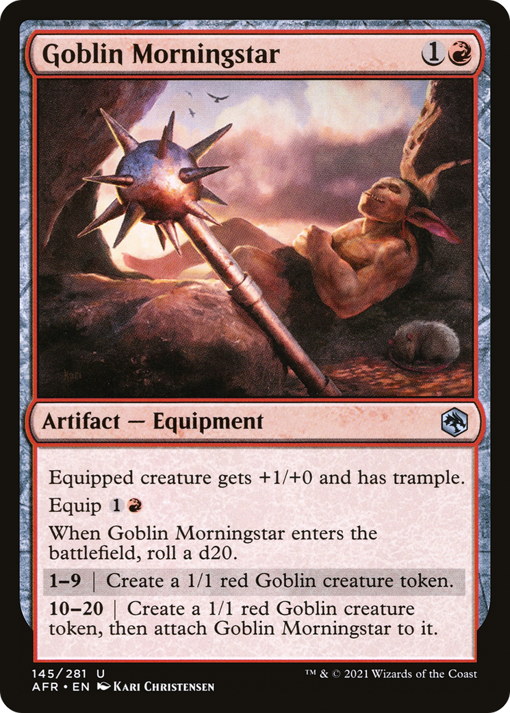 Goblin Morningstar (145) Foil - Adventures in the Forgotten Realms