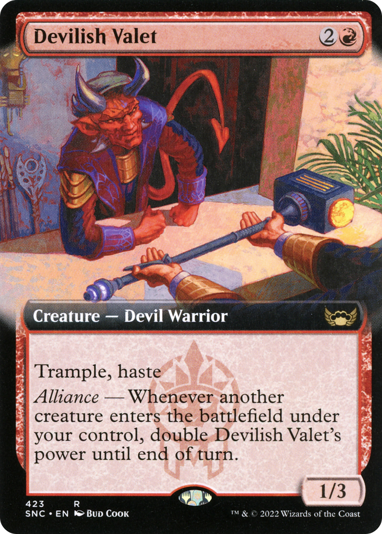 Devilish Valet (Extended Art) (423) Foil - Streets of New Capenna