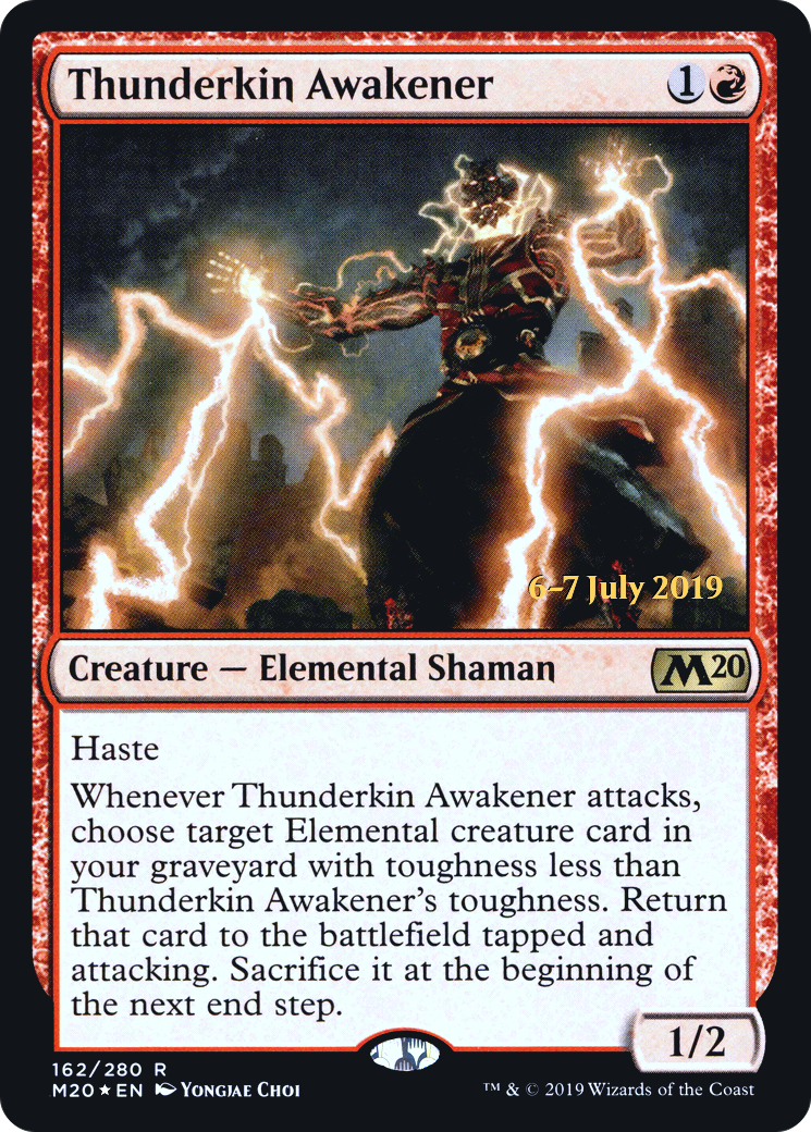 Thunderkin Awakener (162s) Foil - Core Set 2020 Promos