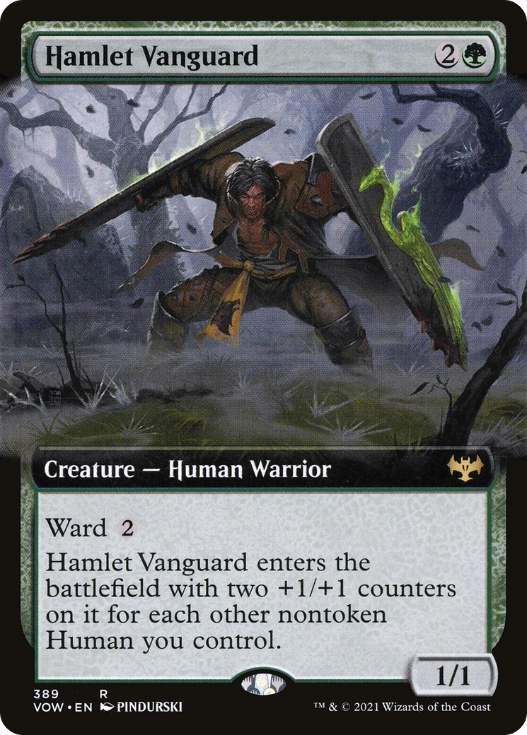 Hamlet Vanguard (Extended Art) (389) Foil - Innistrad: Crimson Vow