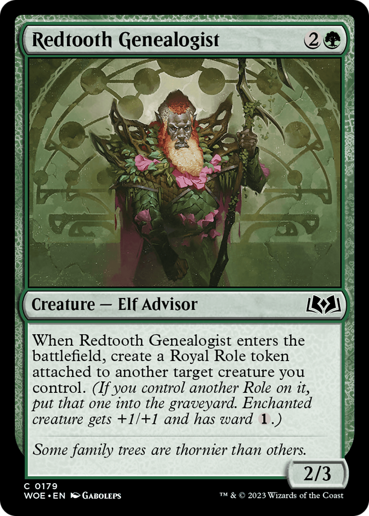 Redtooth Genealogist (179) Foil - Wilds of Eldraine