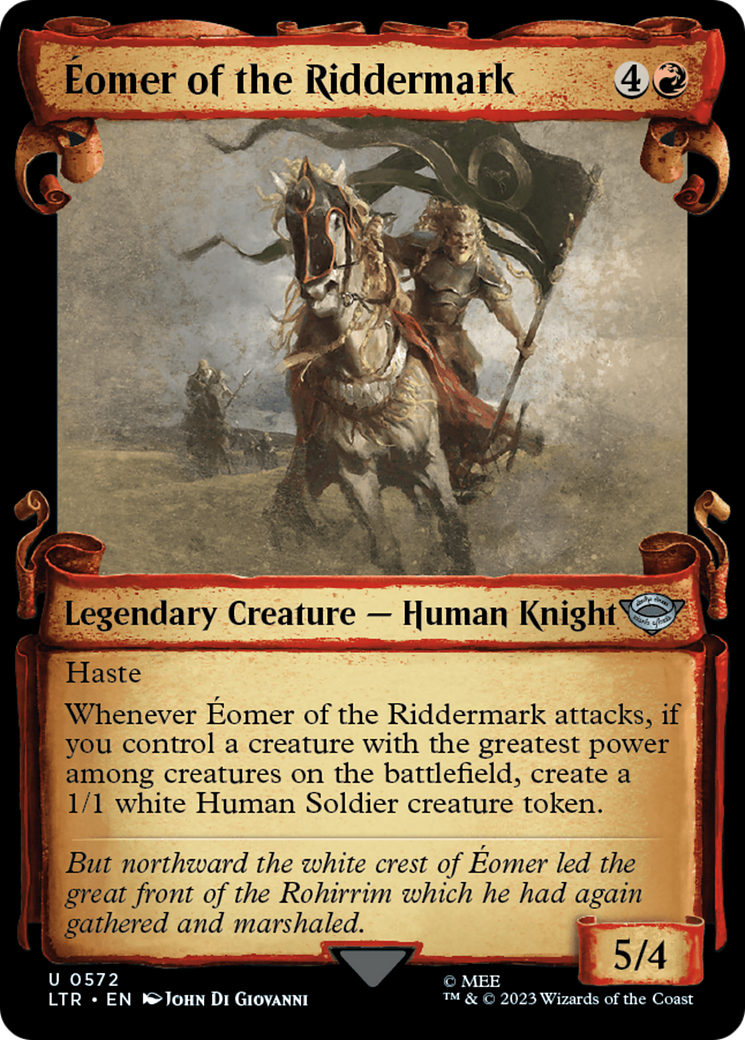 Eomer of the Riddermark (Showcase Scrolls) (Showcase) (572) Foil - The Lord of the Rings: Tales of Middle-earth