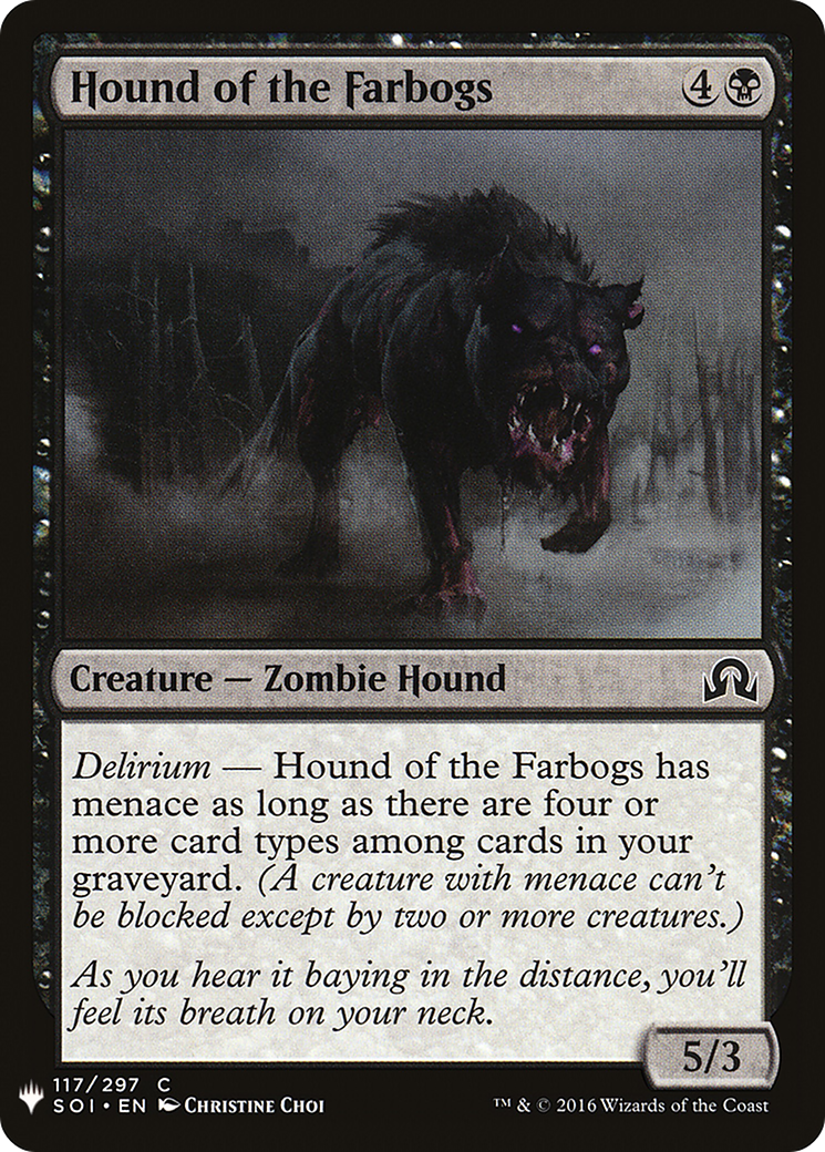 Hound of the Farbogs (SOI-117) - The List