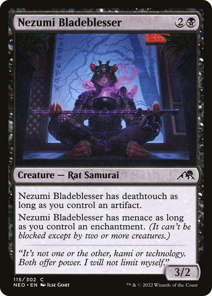 Nezumi Bladeblesser (115) Foil - Kamigawa: Neon Dynasty