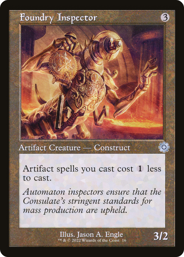 Foundry Inspector (Retro) (016) Foil - The Brothers' War Retro Artifacts